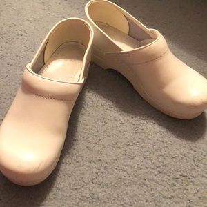 White Dansko clogs